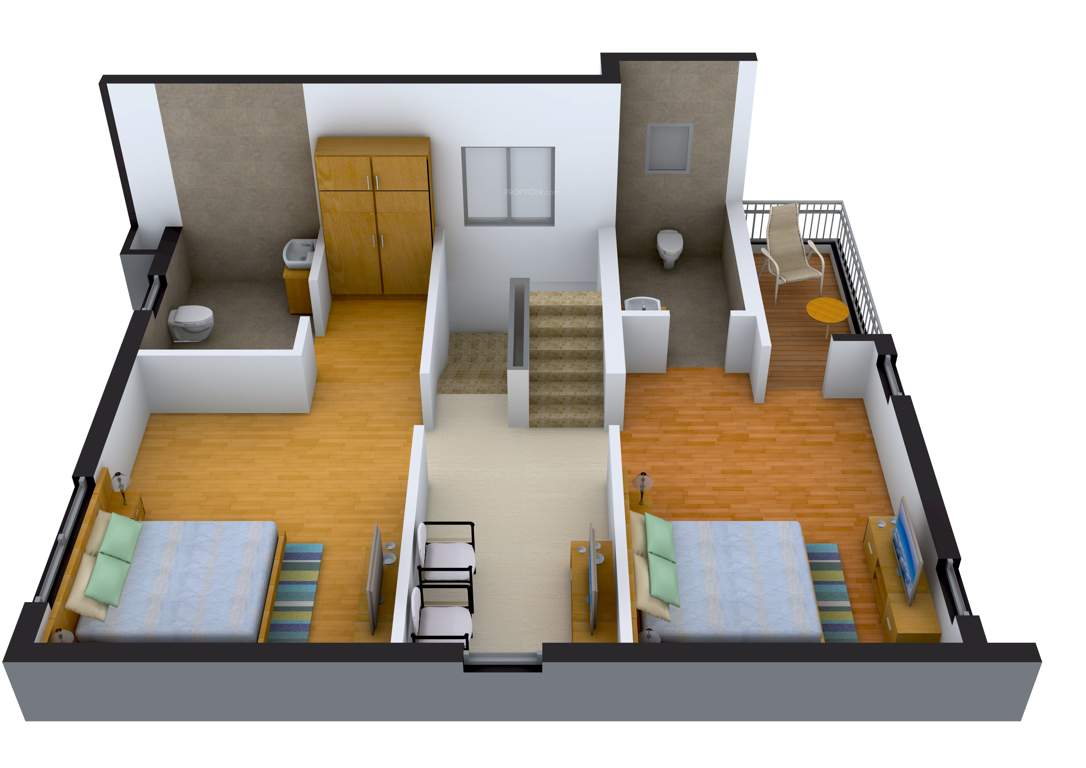 TVS Emerald GreenAcres Villas (3BHK+4T (1,797 sq ft) 1797 sq ft)