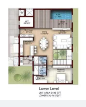  dhavala Floor Plan Lower Level Duplex Plan