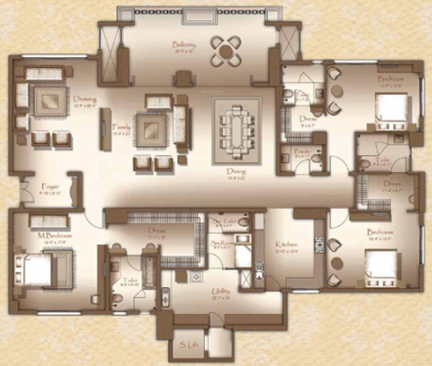 Legacy Cirocco (3BHK+4T (4,390 sq ft) + Servant Room 4390 sq ft)
