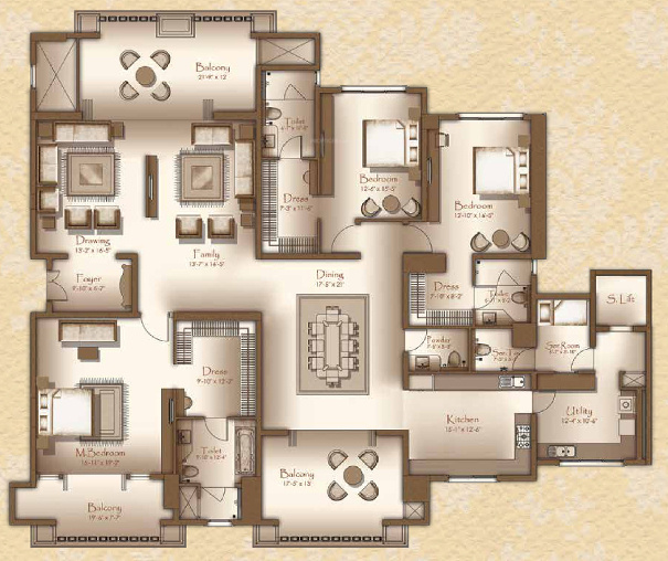 Legacy Cirocco (3BHK+4T (4,740 sq ft) + Servant Room 4740 sq ft)