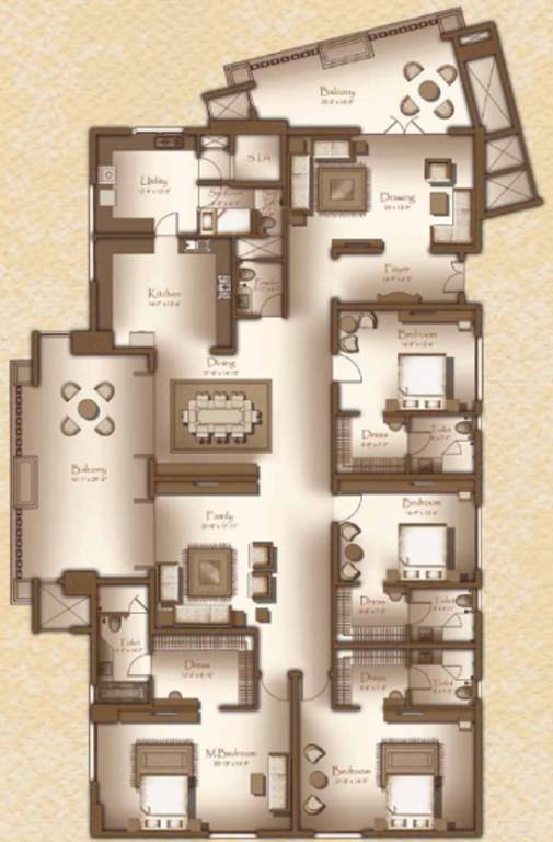 Legacy Cirocco (4BHK+5T (5,650 sq ft) + Servant Room 5650 sq ft)