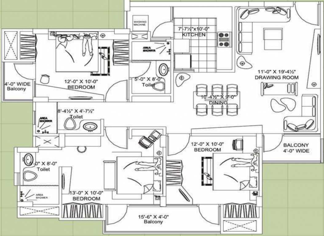 Floor Plan kohinoor garden Floor Plan Floor Plan