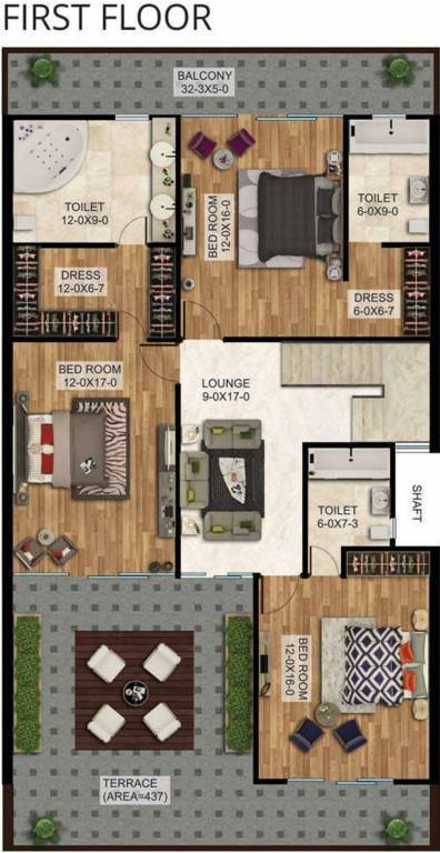 The Antriksh The Golf Address Villas (5BHK+5T (6,000 sq ft) 6000 sq ft)