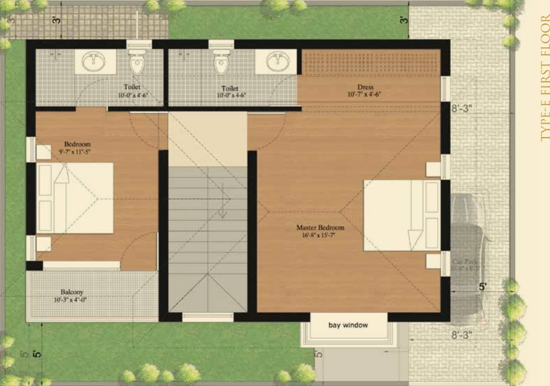 Sanbrix Kingsberry (3BHK+3T (1,716 sq ft) 1716 sq ft)