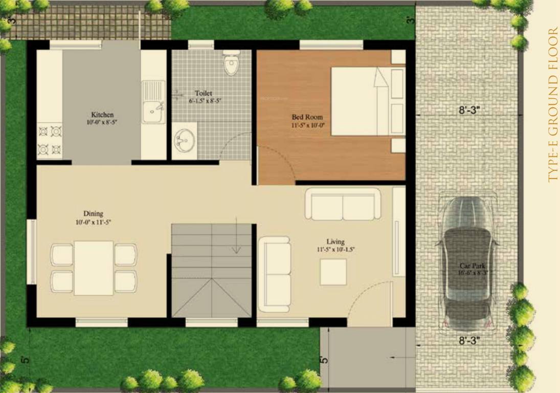 Sanbrix Kingsberry (3BHK+3T (1,716 sq ft) 1716 sq ft)
