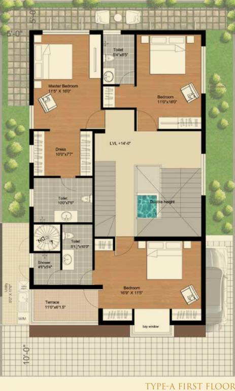 Sanbrix Kingsberry (4BHK+4T (3,838 sq ft) + Servant Room 3838 sq ft)