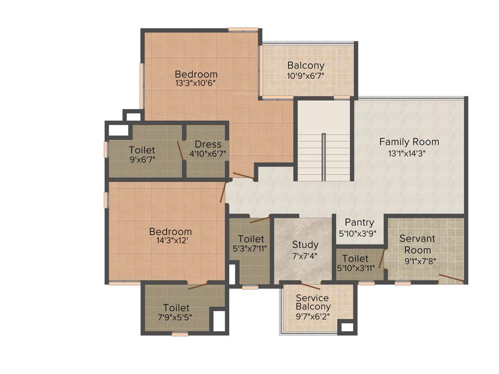 Vatika Jaipur 21 (4BHK+5T (3,650 sq ft) + Study Room 3650 sq ft)