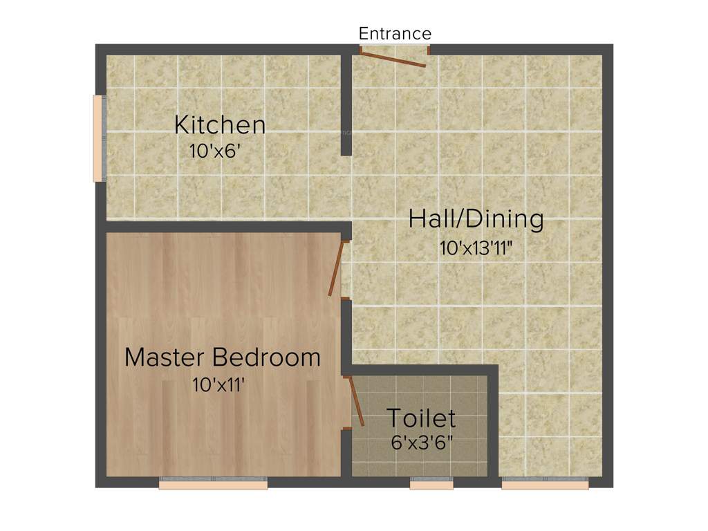 Salim Winter Park (1BHK+1T (474 sq ft) 474 sq ft)