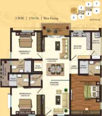 Ramakrishna Venuzia Phase I (3BHK+4T (1,700 sq ft) 1700 sq ft)