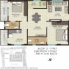Sagara The Address (2BHK+2T (1,110 sq ft) + Pooja Room 1110 sq ft)