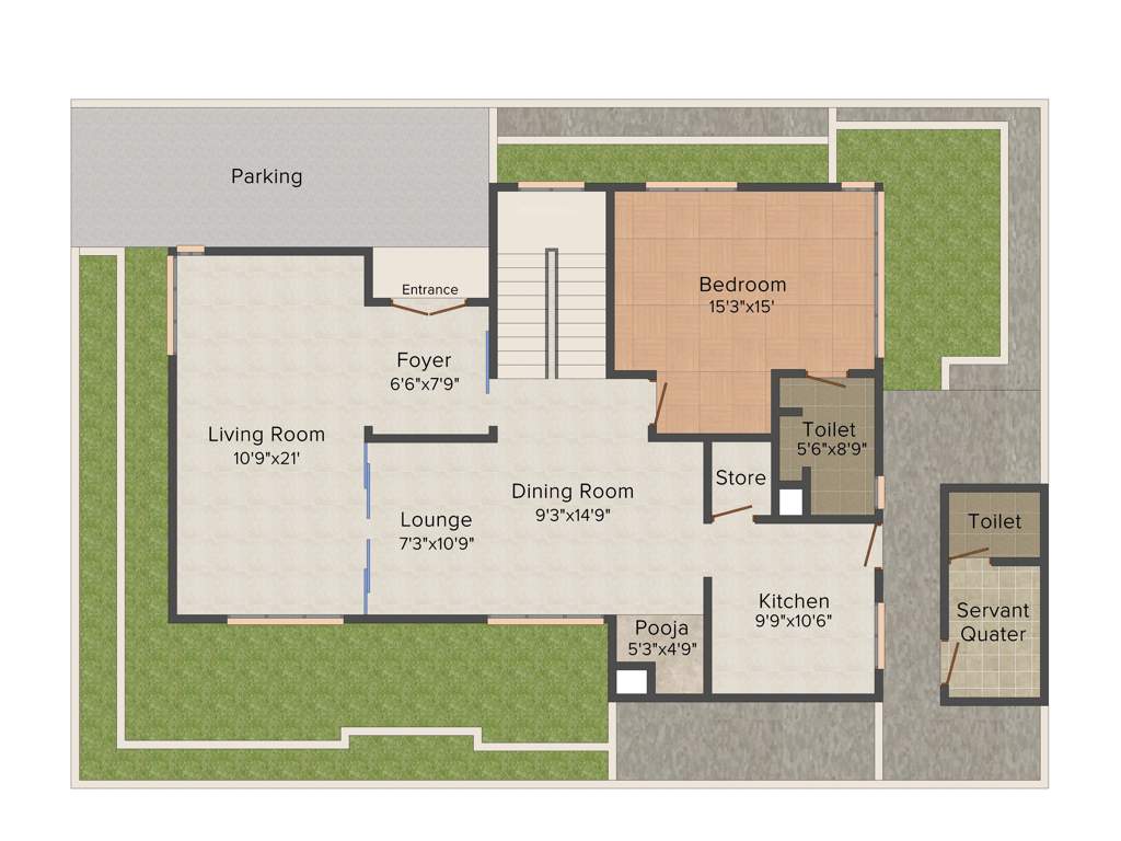 TVH Vista Ville (4BHK+4T (3,400 sq ft) + Servant Room 3400 sq ft)