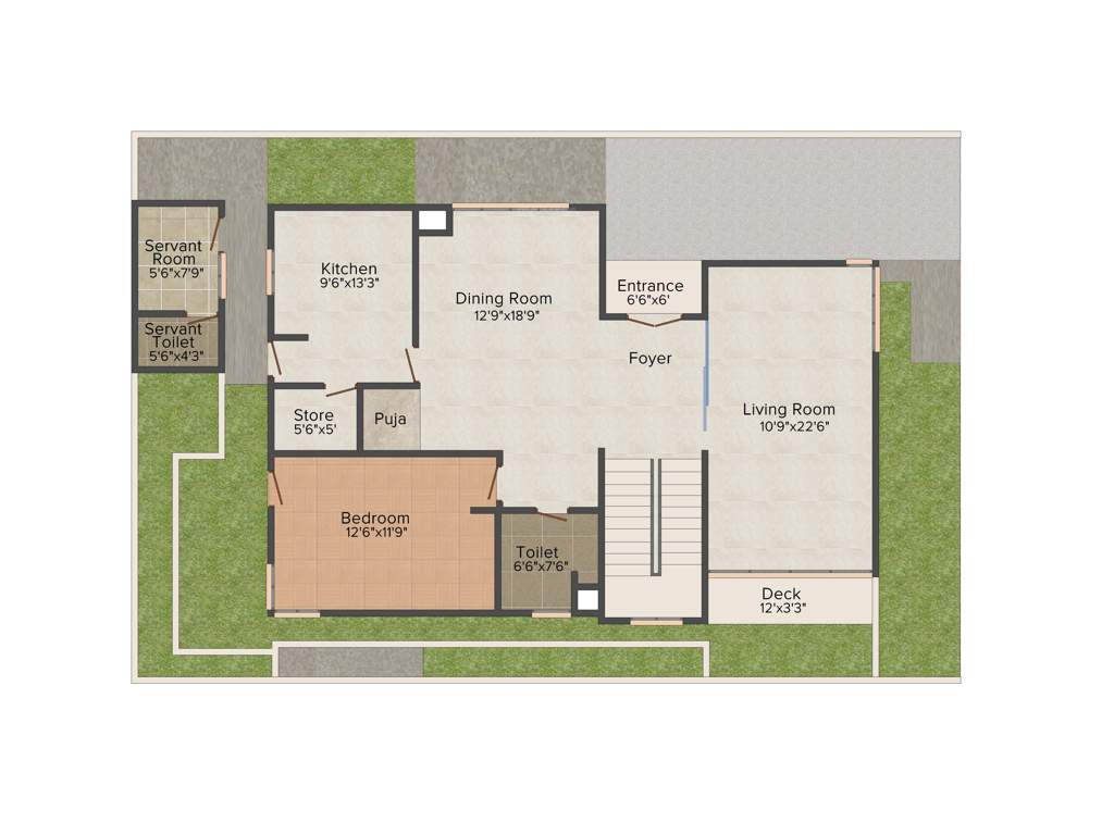 TVH Vista Ville (4BHK+4T (3,465 sq ft) + Servant Room 3465 sq ft)