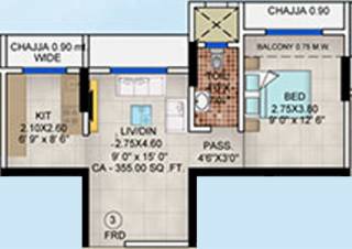 Shree Swami Veronica (1BHK+1T (507 sq ft) 507 sq ft)