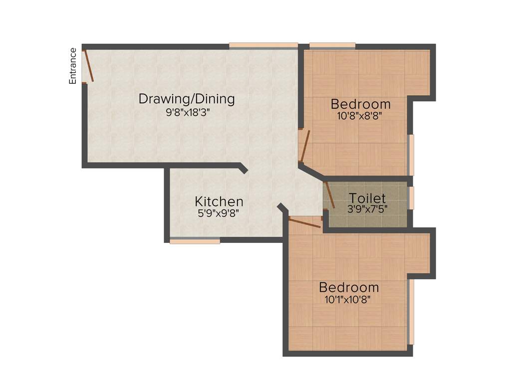 Galaxy Castello (2BHK+1T (640 sq ft) 640 sq ft)