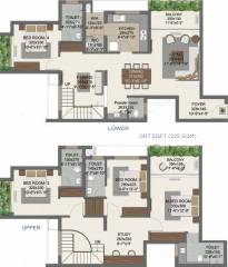 Malabar Royal Pine (4BHK+6T (2,417 sq ft) + Study Room 2417 sq ft)