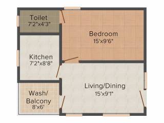 Gayatri Nagabala And Divyasri Residency (1BHK+1T (620 sq ft) 620 sq ft)