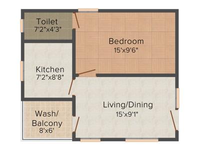 Gayatri Nagabala And Divyasri Residency (1BHK+1T (620 sq ft) 620 sq ft)