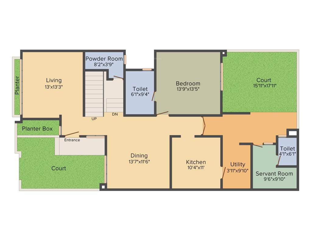 Brigade Atmosphere (4BHK+5T (3,410 sq ft) + Servant Room 3410 sq ft)