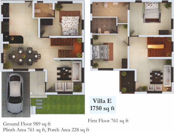IndusGratia Mindream Villas (3BHK+4T (1,750 sq ft) 1750 sq ft)