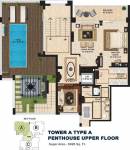 Upper Level Penthouse Plan sky-villas Floor Plan Upper Level Penthouse Plan