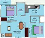 Floor Plan (2BHK+2T (780 sq ft) 780 sq ft) Lorven Realtors Libra Floor Plan (2BHK+2T (780 sq ft) 780 sq ft)