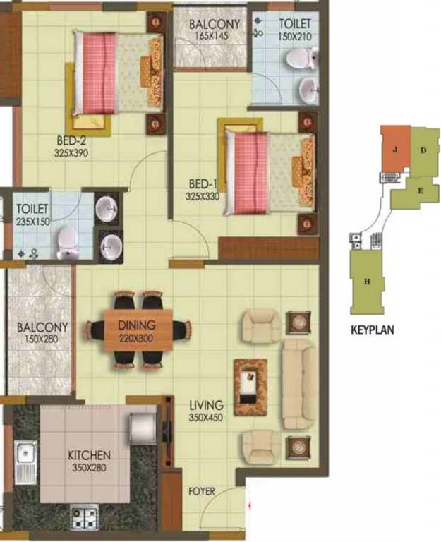 Arcon Infinity (2BHK+2T (1,109 sq ft) 1109 sq ft) Arcon Infinity (2BHK+2T (1,109 sq ft) 1109 sq ft)