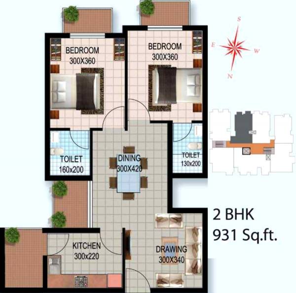 Nucleus Breeze (2BHK+2T (931 sq ft) 931 sq ft) Nucleus Breeze (2BHK+2T (931 sq ft) 931 sq ft)