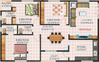 Mokshagna Royale Ville (3BHK+3T (1,465 sq ft) 1465 sq ft) Mokshagna Royale Ville (3BHK+3T (1,465 sq ft) 1465 sq ft)