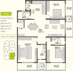 Sai Serene (3BHK+3T (1,915 sq ft) 1915 sq ft)
