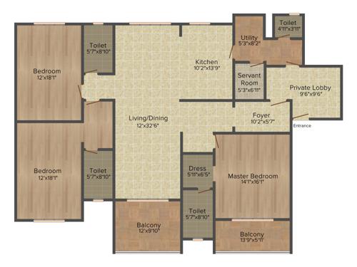 Artisane Forest Breeze (3BHK+3T (2,780 sq ft) 2780 sq ft)