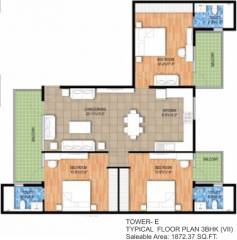 Raheja Maheshwara (3BHK+3T (1,872 sq ft) 1872 sq ft)