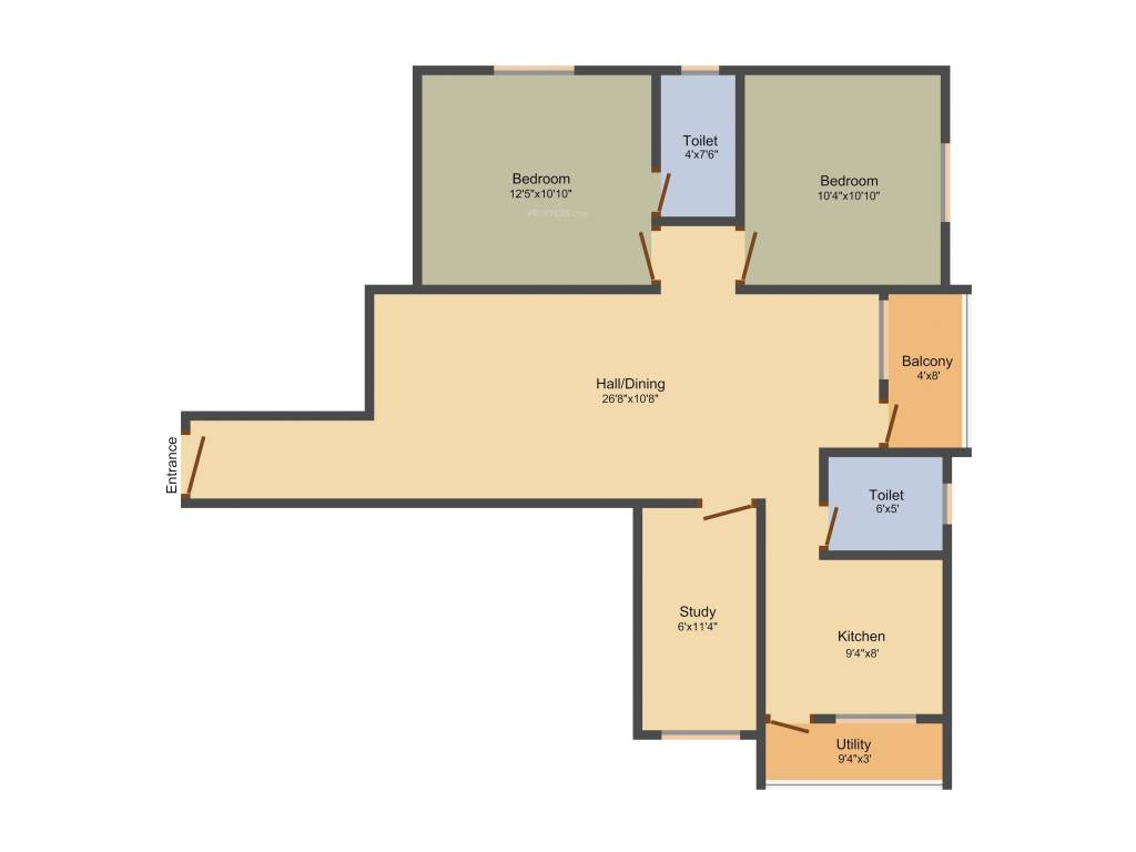 Antony Rejoice (2BHK+2T (1,159 sq ft) + Study Room 1159 sq ft) Antony Rejoice (2BHK+2T (1,159 sq ft) + Study Room 1159 sq ft)