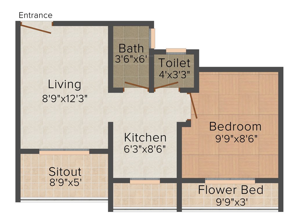 Reliable Township (1BHK+1T (550 sq ft) 550 sq ft)