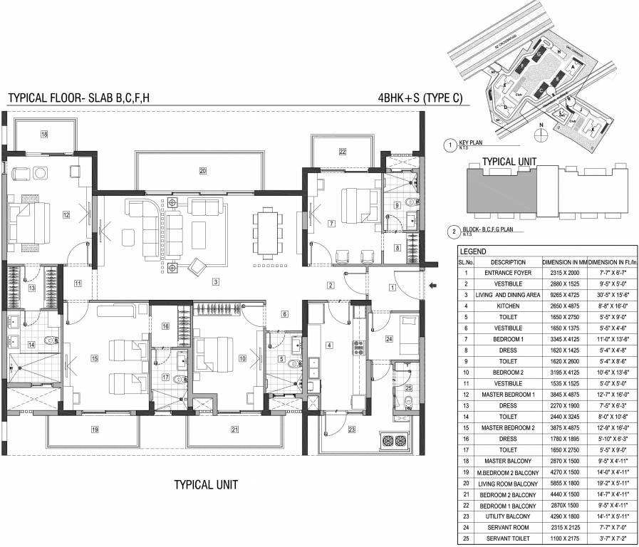 Vatika Tranquil Heights (4BHK+4T (3,295 sq ft) + Servant Room 3295 sq ft) Vatika Tranquil Heights (4BHK+4T (3,295 sq ft) + Servant Room 3295 sq ft)