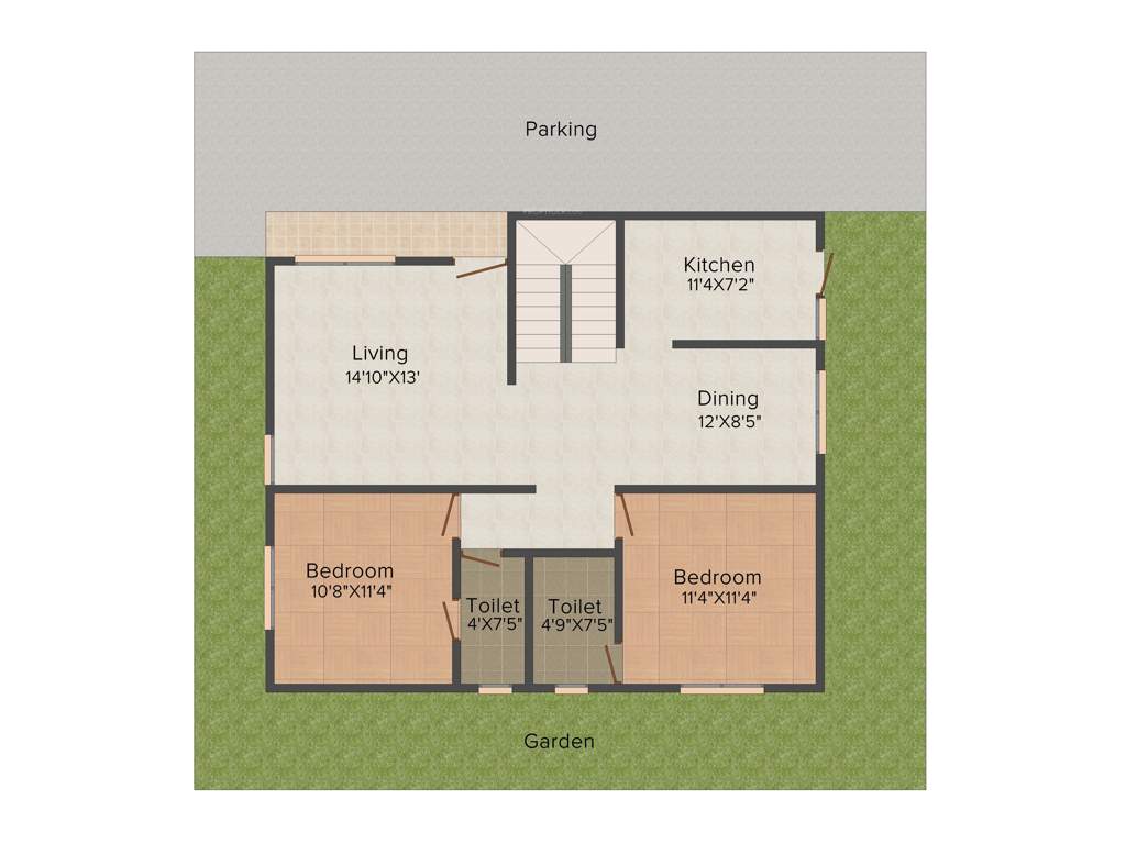 Nucleus Riva Villas (4BHK+4T (2,007 sq ft) 2007 sq ft)