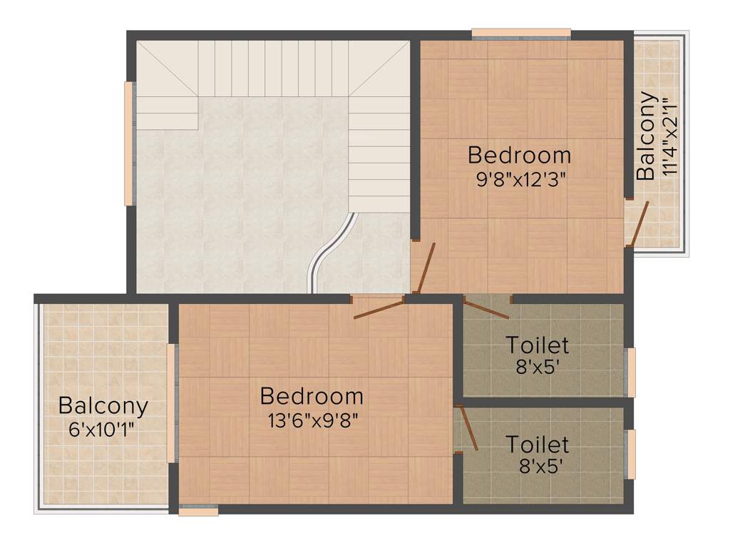 Nucleus Riva Villas (3BHK+3T (1,476 sq ft) 1476 sq ft)