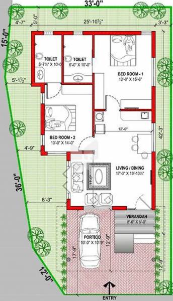 Vedaanta Brindhavanam (2BHK+2T (1,050 sq ft) 1050 sq ft)