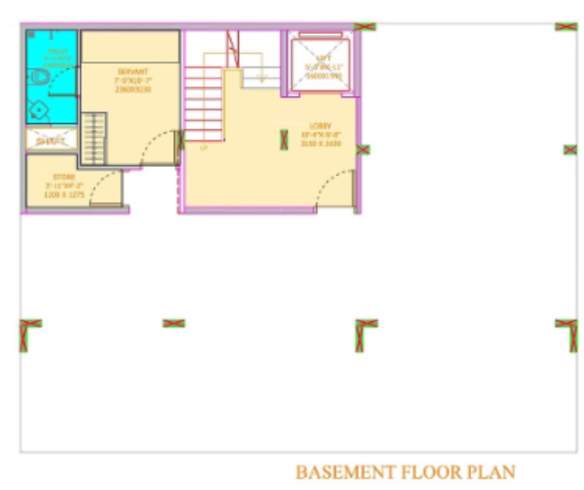  sports city villas Floor Plan Basement Floor Plan