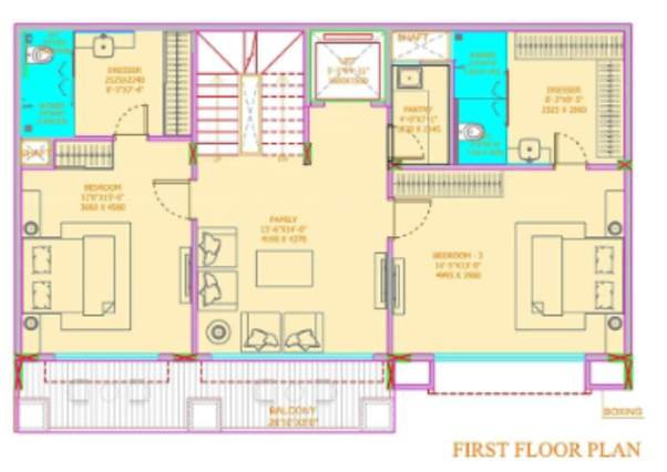  sports city villas Floor Plan First Floor Plan