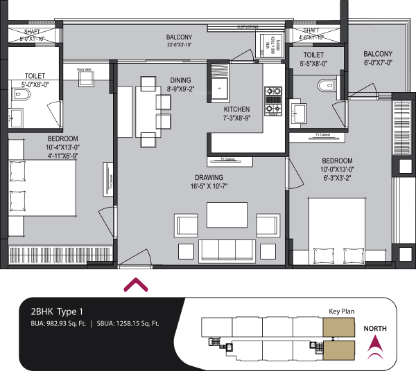 Mahima Panache II (2BHK+2T (1,258 sq ft) 1258 sq ft) Mahima Panache II (2BHK+2T (1,258 sq ft) 1258 sq ft)