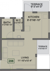 Gangotree Subhankar (1BHK+1T (409 sq ft) 409 sq ft)
