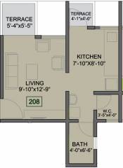 Gangotree Subhankar (1BHK+1T (411 sq ft) 411 sq ft)