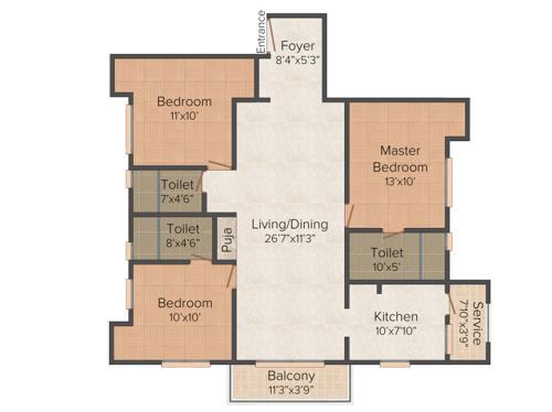 Gayatri Enclave (3BHK+3T (1,400 sq ft) + Pooja Room 1400 sq ft) Gayatri Enclave (3BHK+3T (1,400 sq ft) + Pooja Room 1400 sq ft)