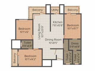 Comfort Heights (3BHK+3T (1,920 sq ft) 1920 sq ft) Comfort Heights (3BHK+3T (1,920 sq ft) 1920 sq ft)