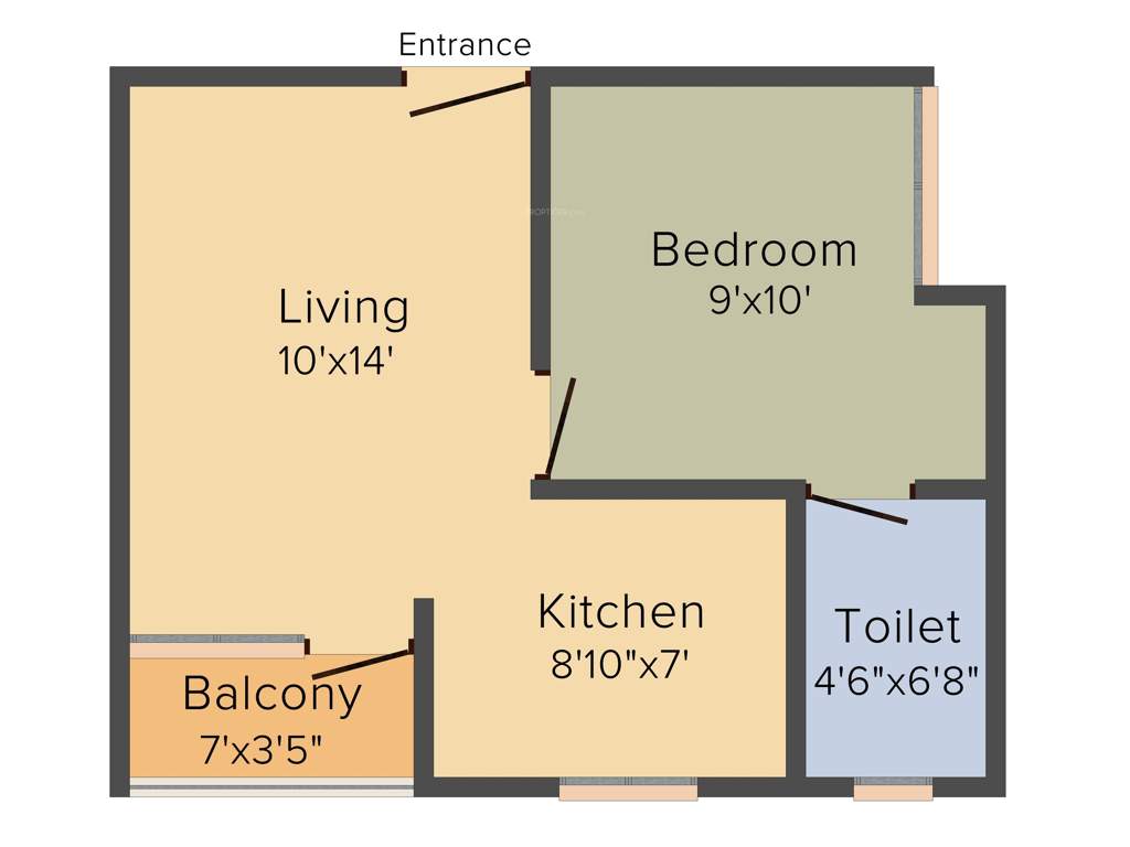 Artha Midas at Neo Smart City (1BHK+1T (525 sq ft) 525 sq ft)