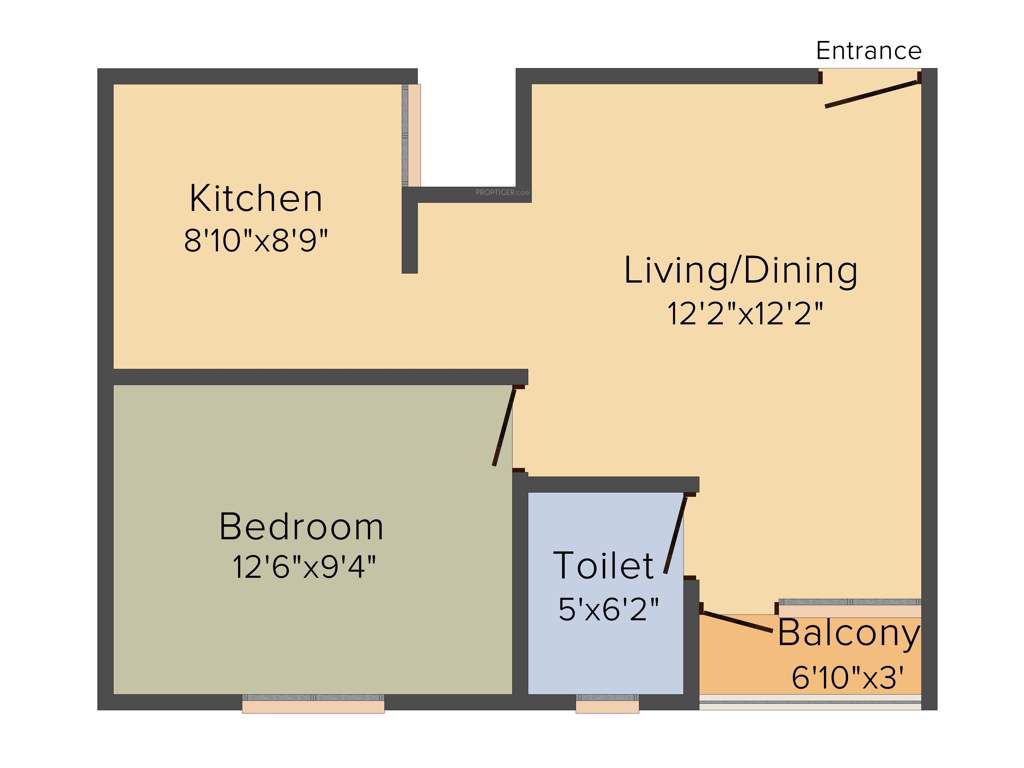 Artha Midas at Neo Smart City (1BHK+1T (665 sq ft) 665 sq ft)