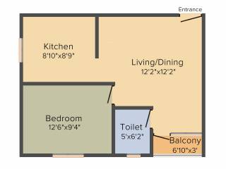 Artha Midas at Neo Smart City (1BHK+1T (679 sq ft) 679 sq ft) Artha Midas at Neo Smart City (1BHK+1T (679 sq ft) 679 sq ft)