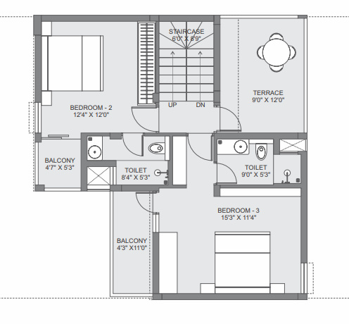  aurum villas Floor Plan First Floor Plan