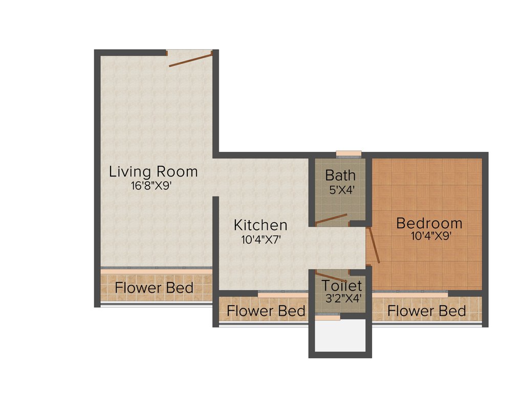 Platinum Gurudev Tower (1BHK+1T (630 sq ft) 630 sq ft)