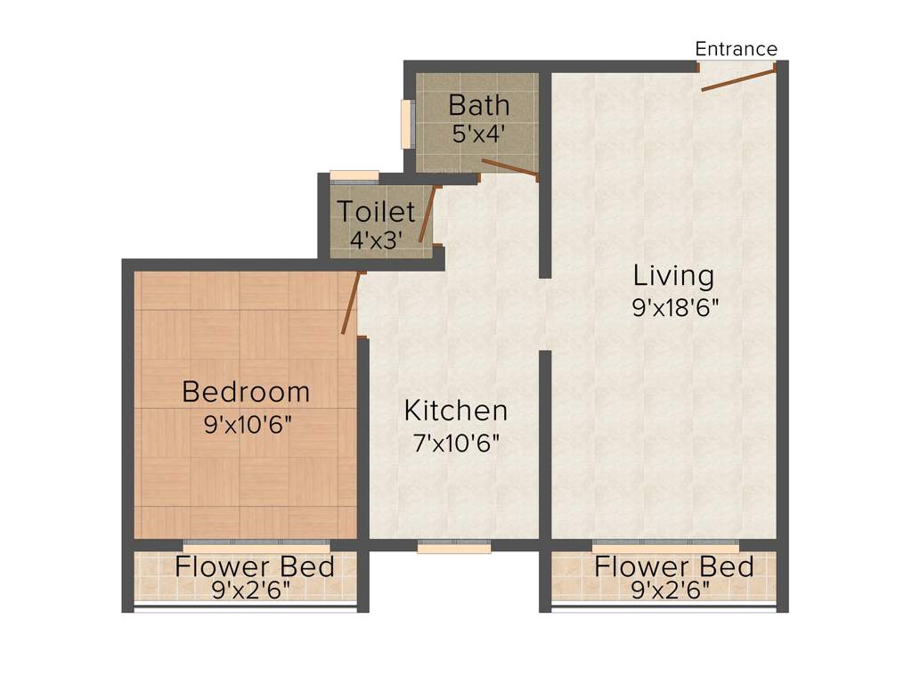 Shelter Shrinika Shristhi (1BHK+1T (645 sq ft) 645 sq ft)